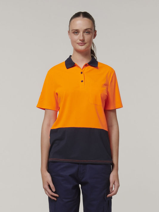 Womens Short Sleeve Hi Vis Polo