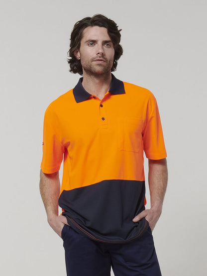 Mens Short Sleeve Hi Vis Polo