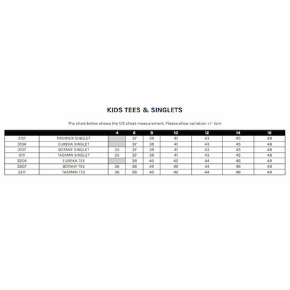 AP Tasman Kids Singlet